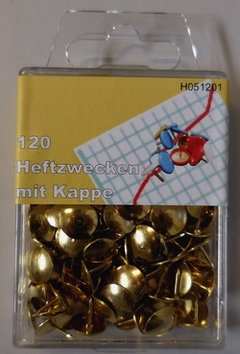 Drawing pins goldcolour (120 pcs)